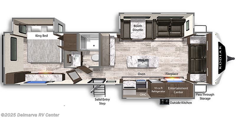 2022 Dutchmen Kodiak Ultimate 3371FLSL Floorplan
