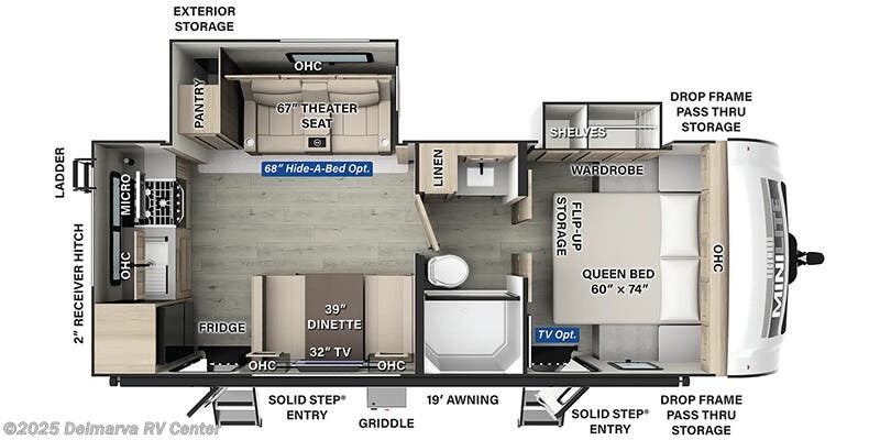 2026 Forest River Rockwood Mini Lite 2515S Floorplan