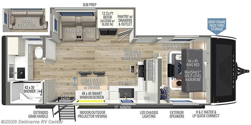 Floorplan of 2025 Brinkley RV Model I 265