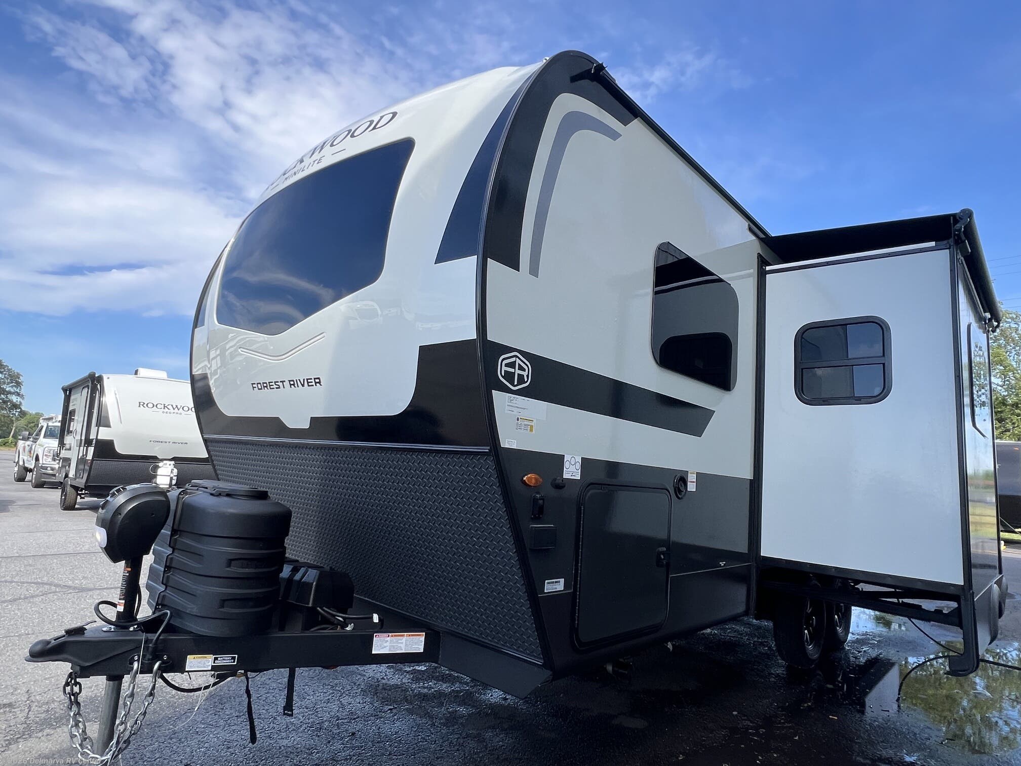 2027 Forest River Rockwood Mini Lite 2205S - New Travel Trailer For Sale by Delmarva RV Center in Milford, Delaware features Spare Tire Kit, Auxiliary Battery, Medicine Cabinet, Rocker Recliner(s), Slideout