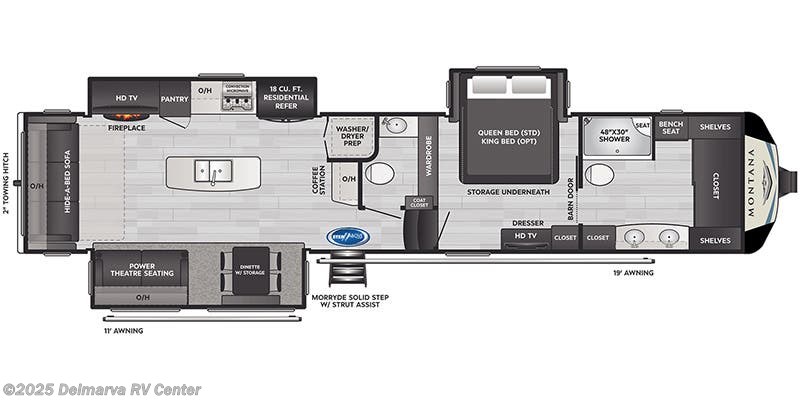 Floorplan of 2023 Keystone Montana 3931FB