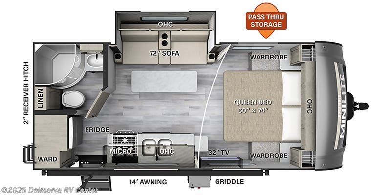 2024 Forest River Rockwood Mini Lite 2109S Floorplan