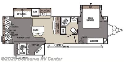 2015 Forest River Rockwood Signature Ultra Lite 8329SS Floorplan