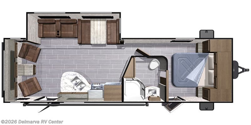 Floorplan of 2018 Highland Ridge Mesa Ridge Lite MR2710RL
