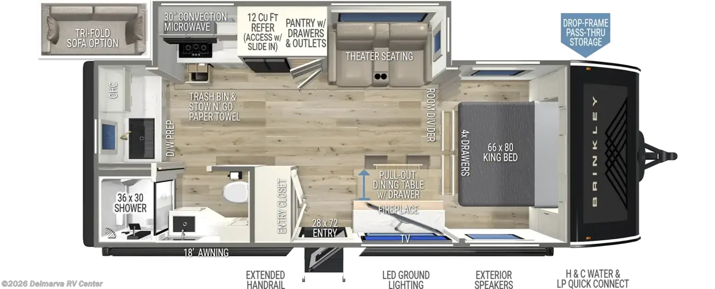 Floorplan of 2027 Brinkley RV Model I 235