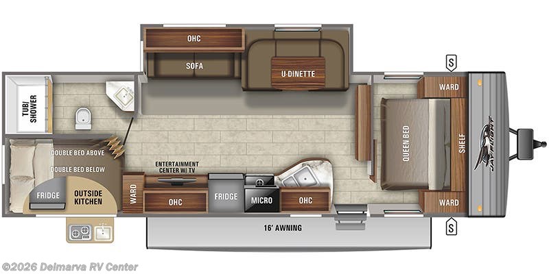 Floorplan of 2021 Jayco Jay Flight SLX 8 284BHS