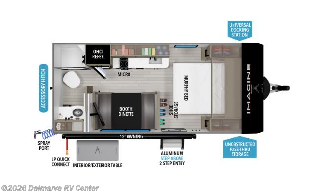 Floorplan of 2026 Grand Design Imagine AIM 15RBA