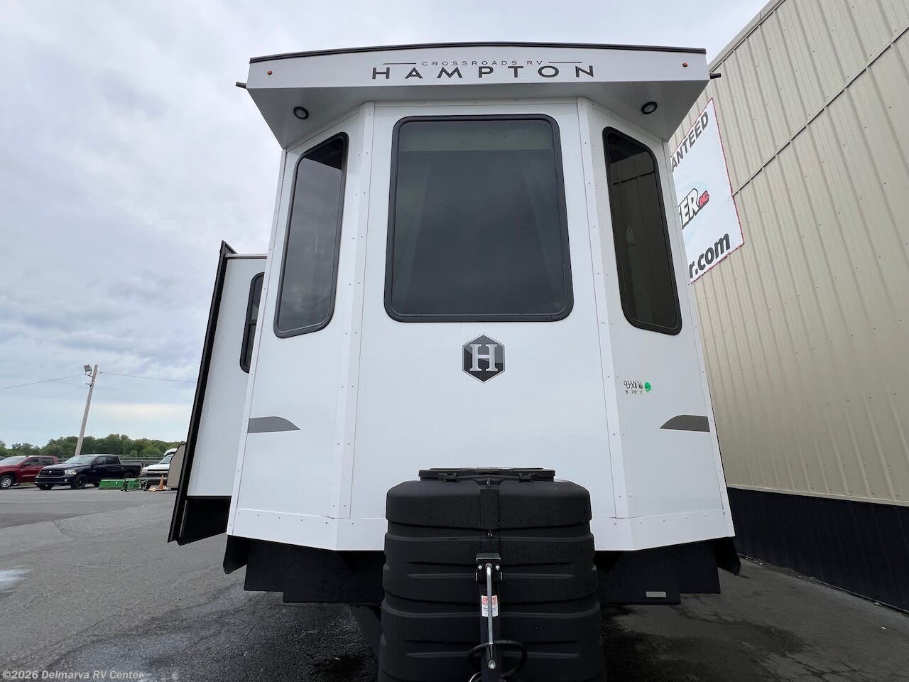2026 CrossRoads Hampton HP37FL - New Destination Trailer For Sale by Delmarva RV Center in Milford, Delaware features Toilet, Shower, Queen Bed, Bath & 1/2