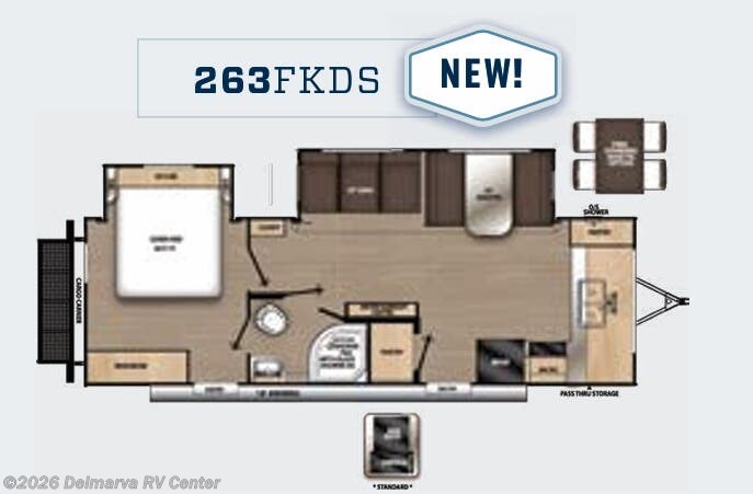 Floorplan of 2023 Coachmen Catalina Legacy Edition 263FKDS