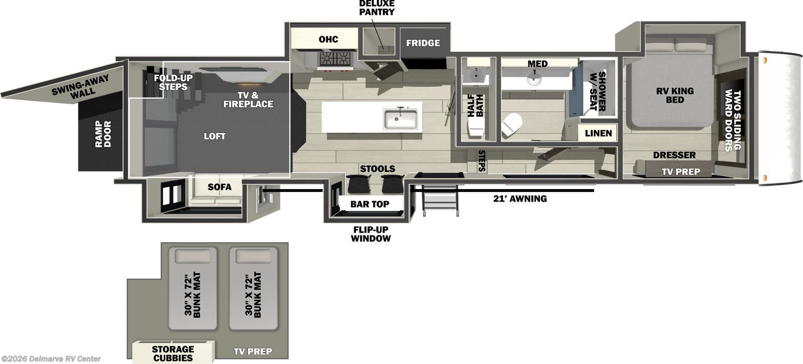 2026 Forest River Vengeance Rogue 411STORE - New Fifth Wheel For Sale by Delmarva RV Center in Milford, Delaware