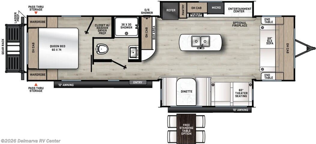 Floorplan of 2024 Coachmen Catalina Legacy Edition 283FEDS
