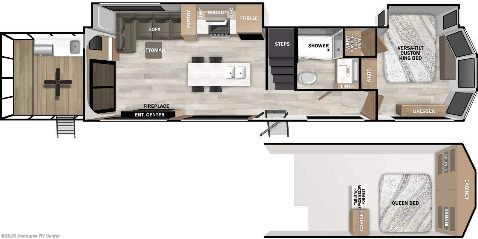 Floorplan of 2025 Forest River Wildwood Grand Lodge 42VERANDA