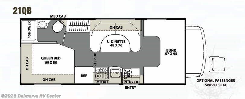 Floorplan of 2017 Coachmen Freelander 21QB (Ford)