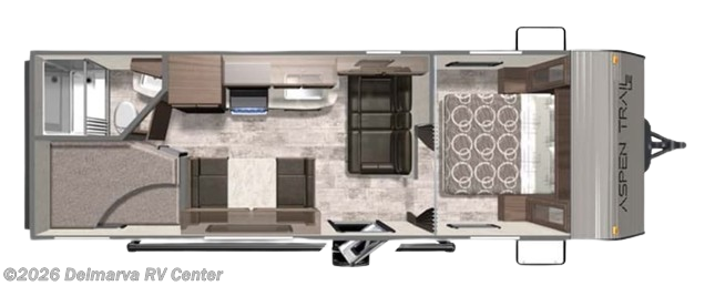 Floorplan of 2022 Dutchmen Aspen Trail LE 25BH