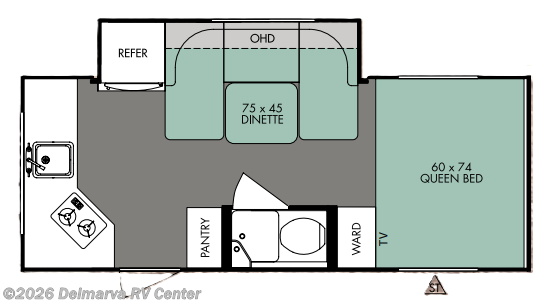 Floorplan of 2016 Forest River R-Pod RP-179