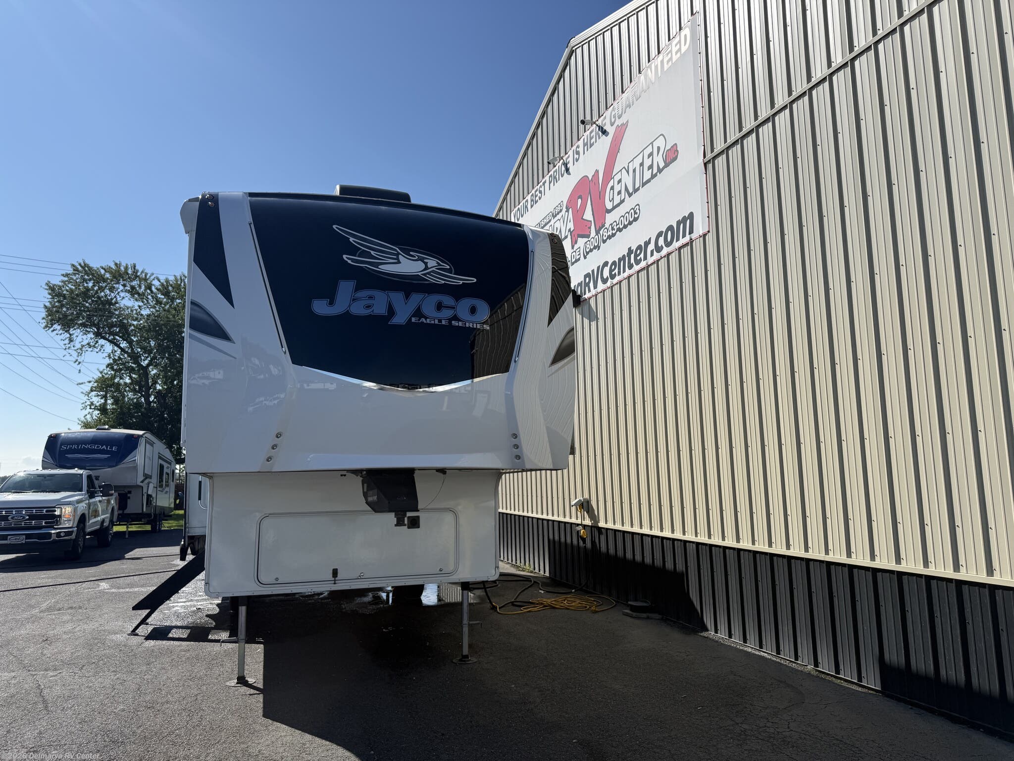 2023 Jayco Eagle HT 28.5RSTS - Used Fifth Wheel For Sale by Delmarva RV Center in Milford, Delaware features Toilet, Shower, Heated Underbelly, Glass Shower Door, Insulated