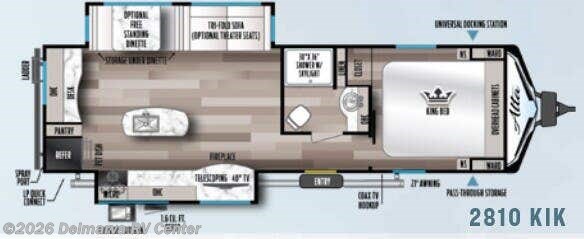 Floorplan of 2023 East to West Alta 2800 KBH