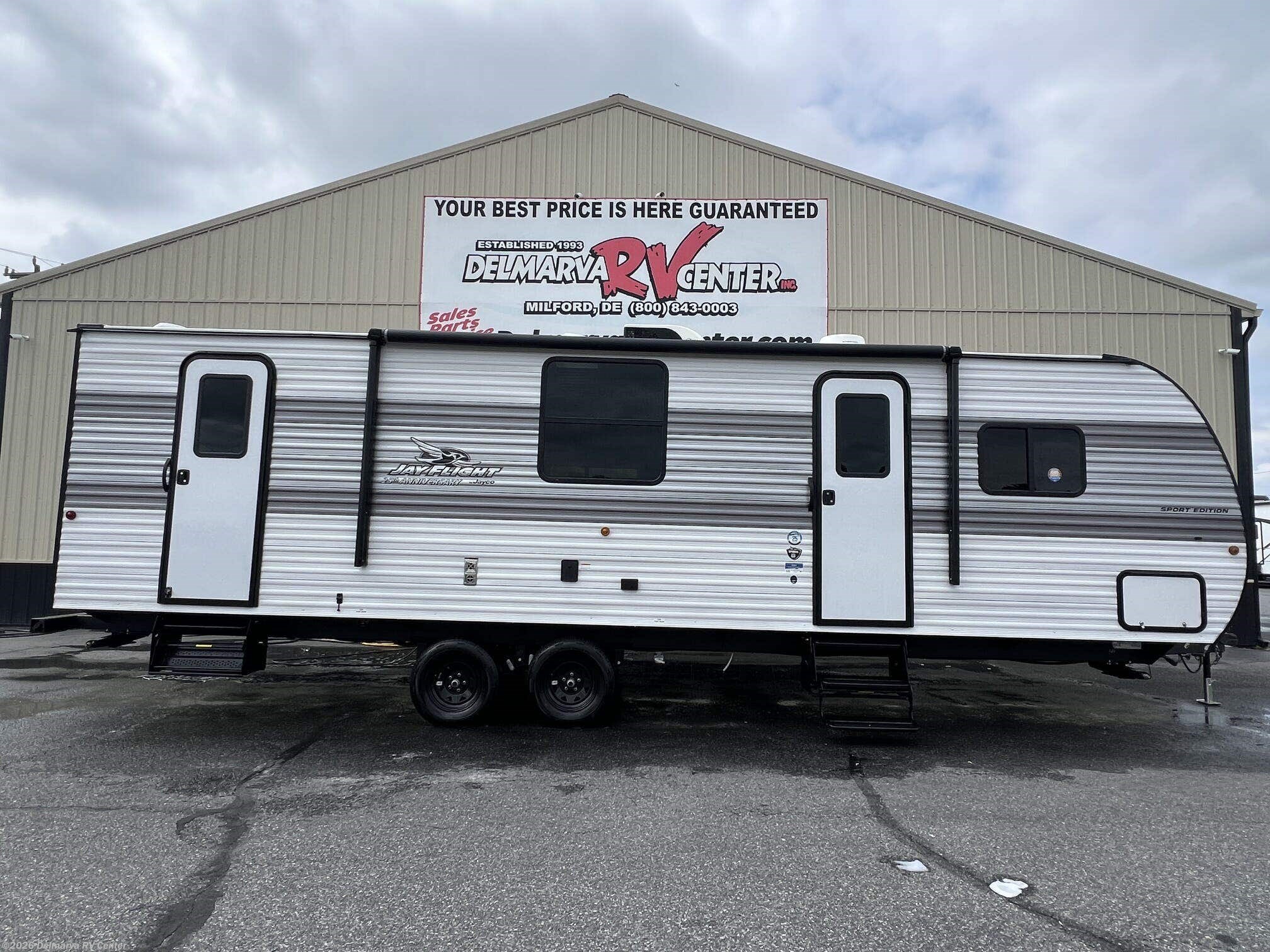 2027 Jayco Jay Flight Sport Edition 270BHS - New Travel Trailer For Sale by Delmarva RV Center in Milford, Delaware features Microwave, Water Heater, Oven, PVC Roof, Toilet