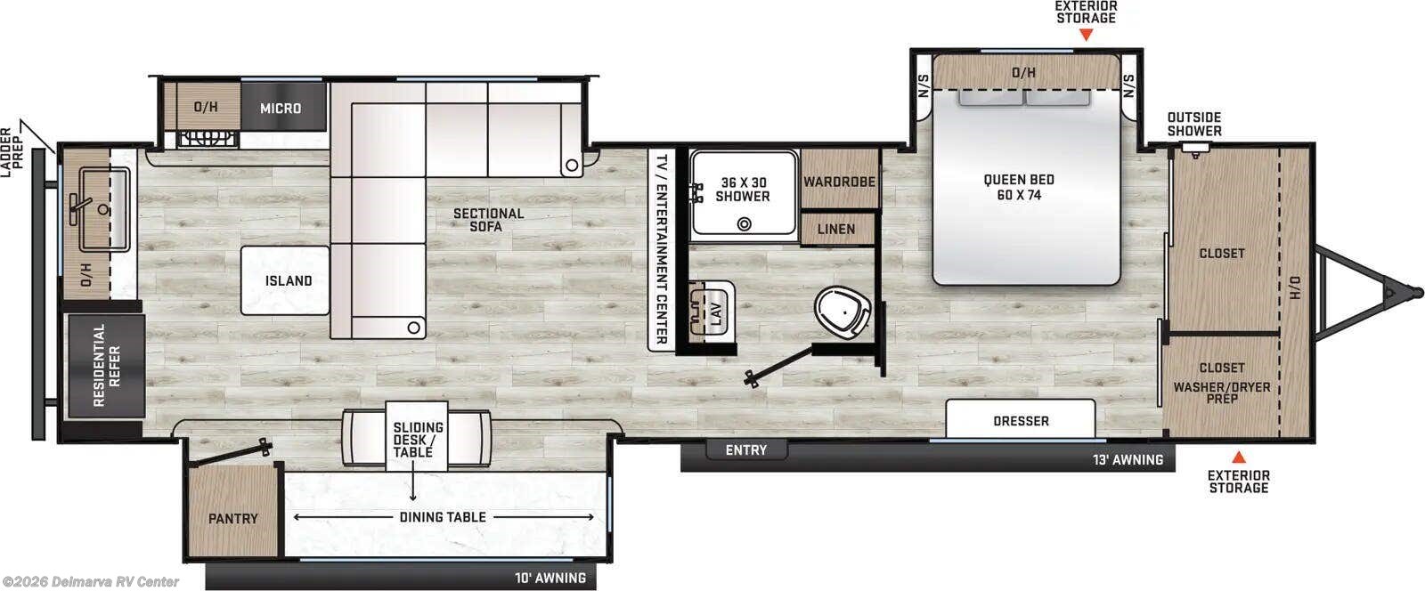 Floorplan of 2025 Coachmen Catalina Legacy Edition 323MAZE