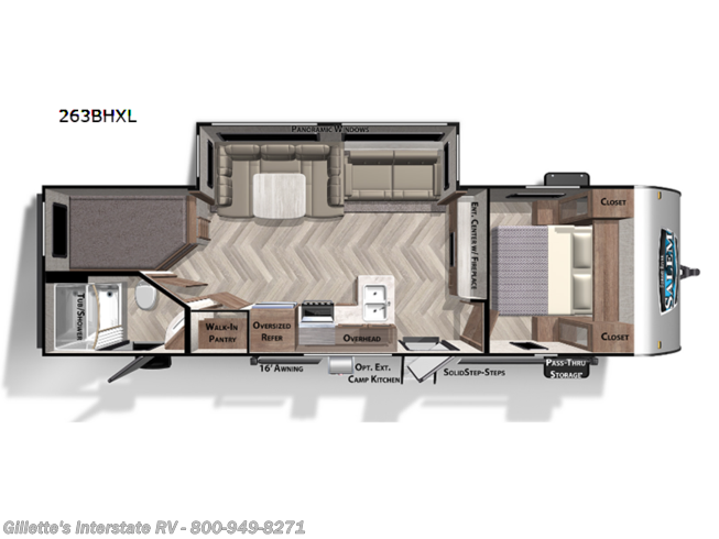 2023 Forest River Salem Cruise Lite 263BHXL - New Travel Trailer For Sale by Gillette