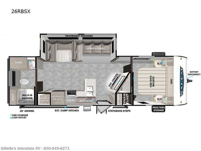 2023 Forest River Salem 26RBSX - New Travel Trailer For Sale by Gillette's Interstate RV in Haslett, Michigan features Slideout