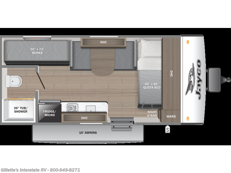 2025 Jayco Jay Feather Air 17BHSL - New Travel Trailer For Sale by Gillette's Interstate RV in Haslett, Michigan