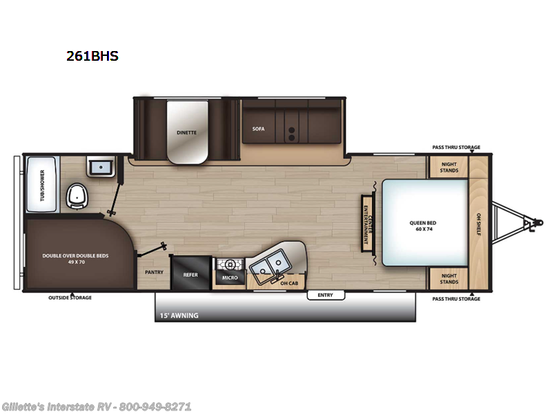 2023 Coachmen Catalina Summit Series 8 261BHS - Used Travel Trailer For Sale by Gillette's Interstate RV in Haslett, Michigan features Slideout