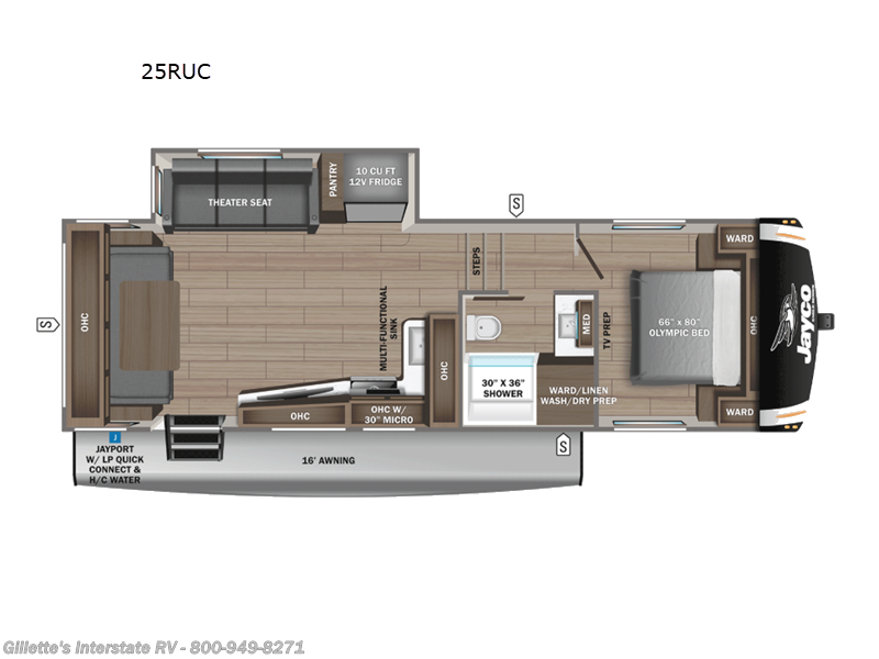 2026 Jayco Eagle HT 25RUC - New Fifth Wheel For Sale by Gillette's Interstate RV in Haslett, Michigan features Slideout