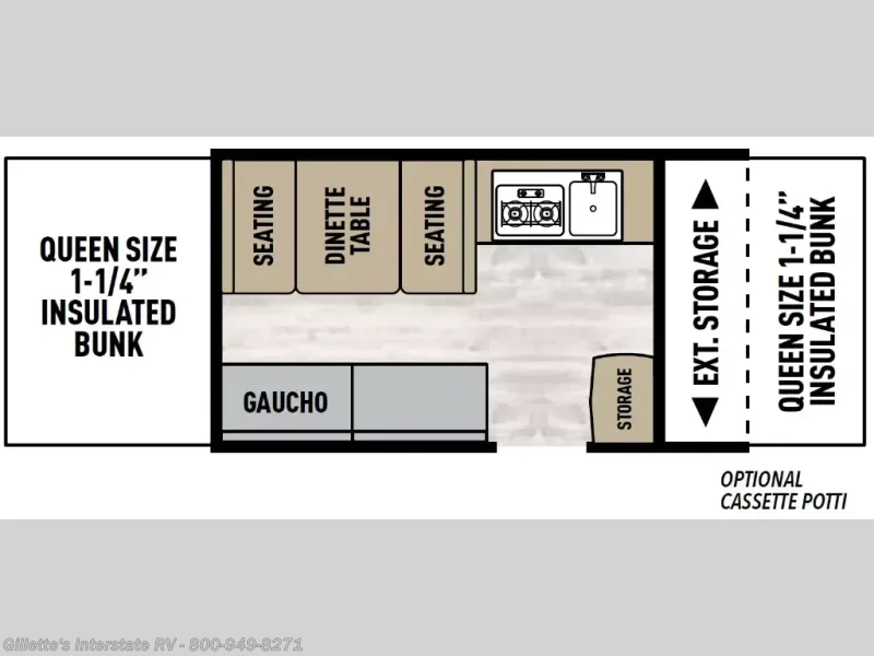 2022 Clipper Camping Trailers 108ST Sport by Coachmen from Gillette's Interstate RV in Haslett, Michigan
