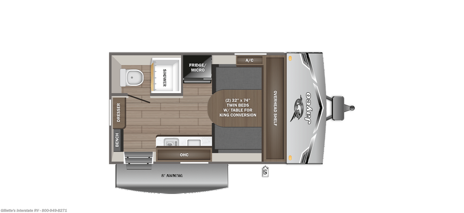 2026 Jayco Jay Flight SLX 140TB - New Travel Trailer For Sale by Gillette's Interstate RV in Haslett, Michigan