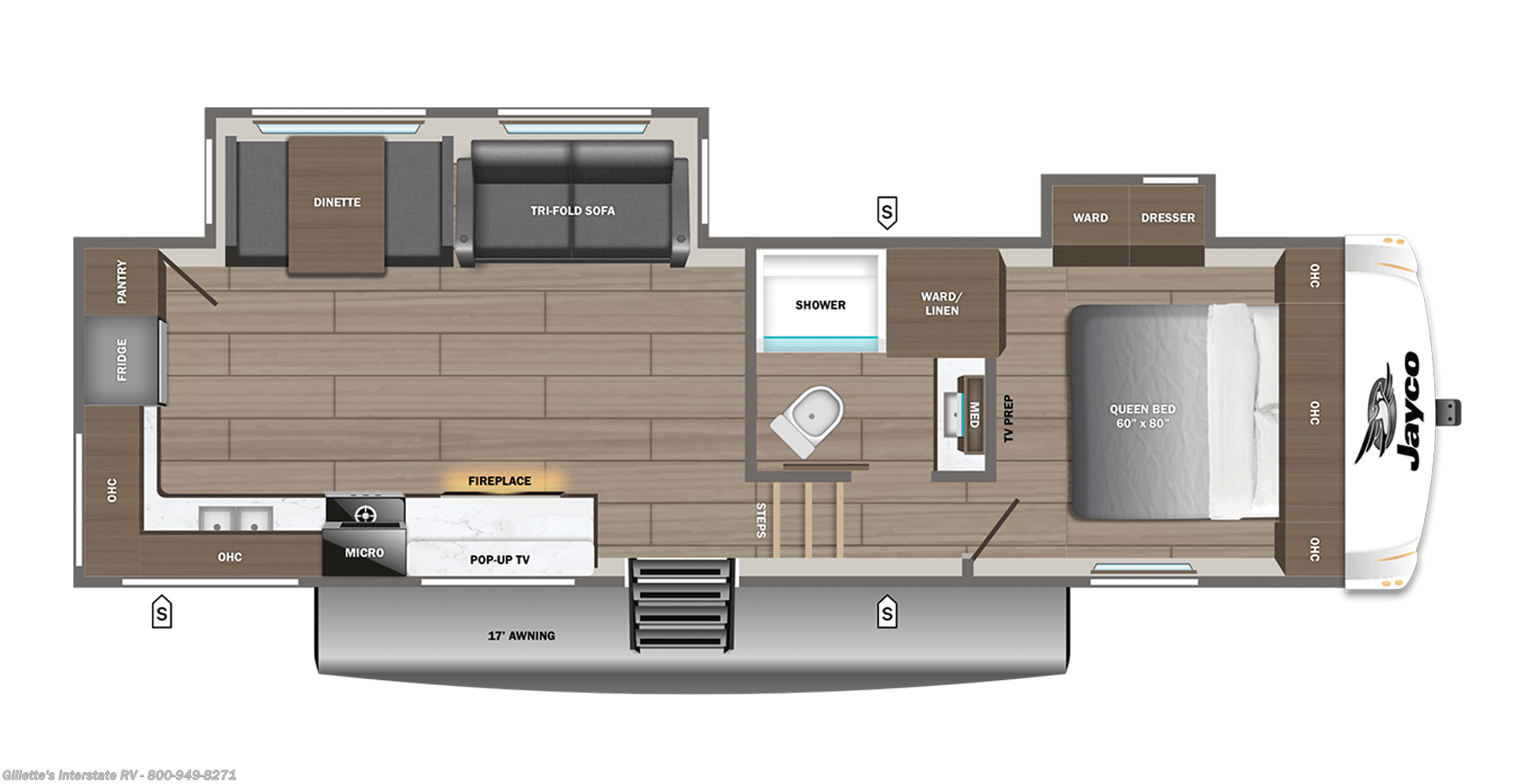 2026 Jayco Eagle SLE 28RKS - New Fifth Wheel For Sale by Gillette's Interstate RV in Haslett, Michigan
