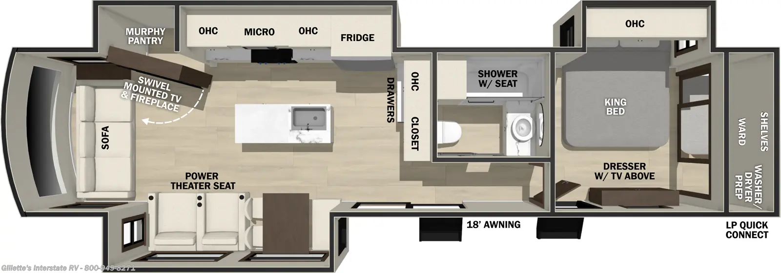 2026 Cedar Creek Cottage 40CRS by Forest River from Gillette's Interstate RV in Haslett, Michigan