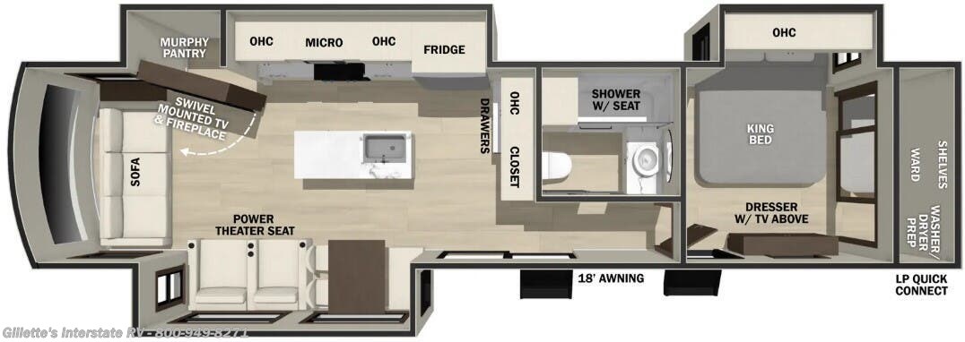 2026 Forest River Cedar Creek Cottage 40CRS - New Destination Trailer For Sale by Gillette's Interstate RV in Haslett, Michigan