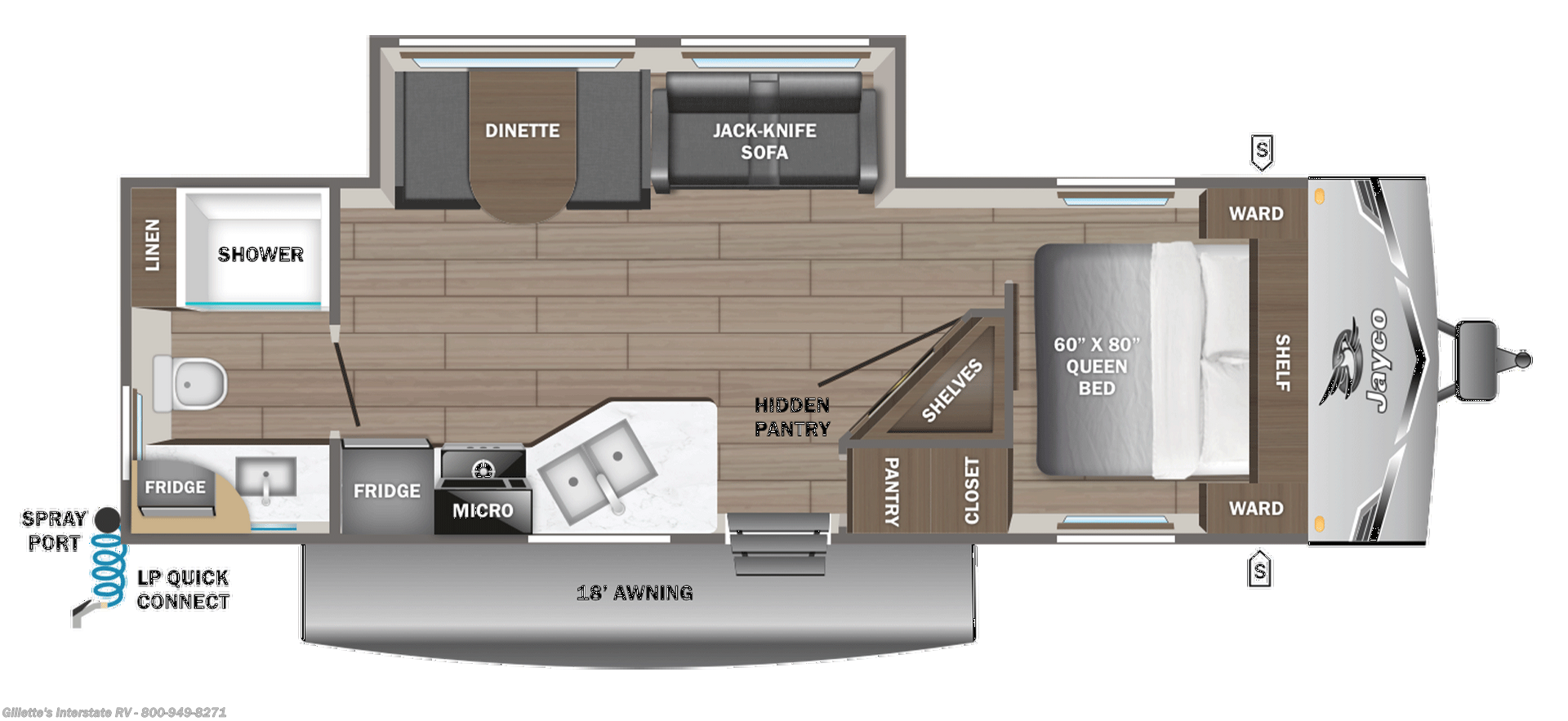 2026 Jayco Jay Flight SLX 265MWSW - New Travel Trailer For Sale by Gillette's Interstate RV in Haslett, Michigan