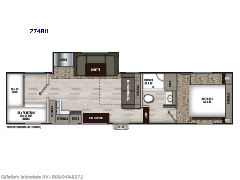 2022 Chaparral Lite 274BH by Coachmen from Gillette's Interstate RV in Haslett, Michigan