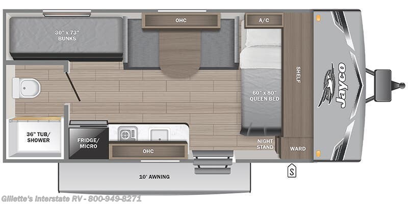 2026 Jayco Jay Flight SLX 170BHW Sport Edition - New Travel Trailer For Sale by Gillette's Interstate RV in Haslett, Michigan