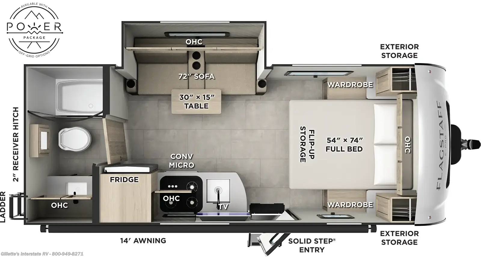 2026 Forest River Flagstaff E-Pro E20FBS - New Travel Trailer For Sale by Gillette's Interstate RV in Haslett, Michigan