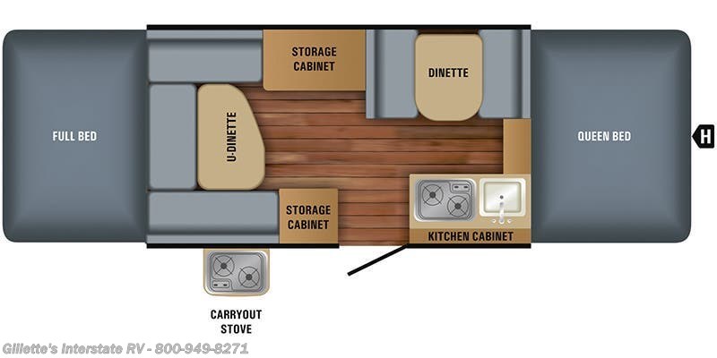 2018 Jayco Jay Sport 12UD - Used Popup For Sale by Gillette's Interstate RV in Haslett, Michigan