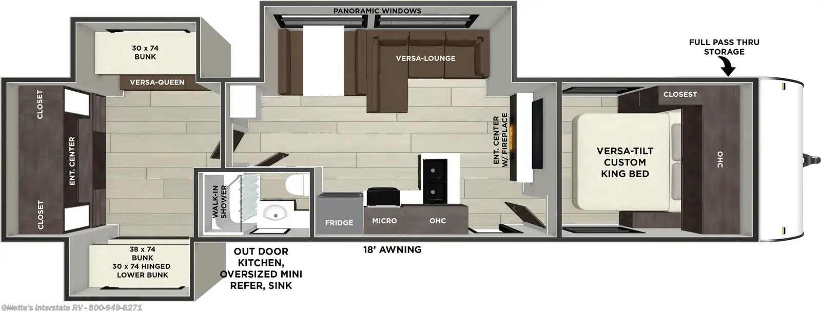 2027 Forest River Salem 31KQBTS - New Travel Trailer For Sale by Gillette's Interstate RV in Haslett, Michigan