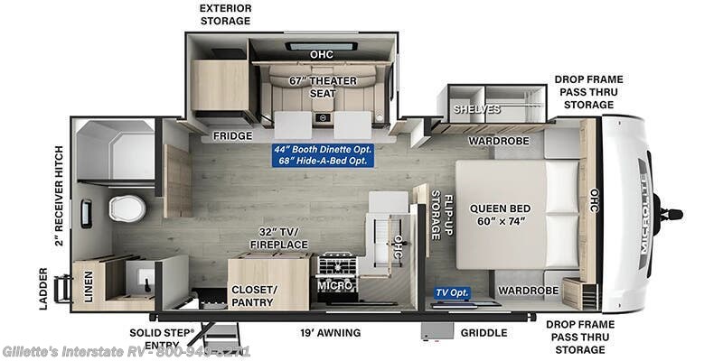 2026 Forest River Flagstaff Micro Lite 25FBLS - New Travel Trailer For Sale by Gillette's Interstate RV in Haslett, Michigan