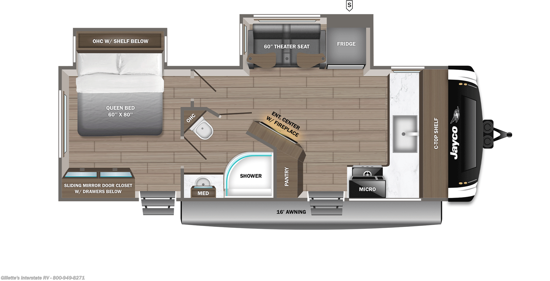 2026 Jay Feather 24FK by Jayco from Gillette's Interstate RV in Haslett, Michigan