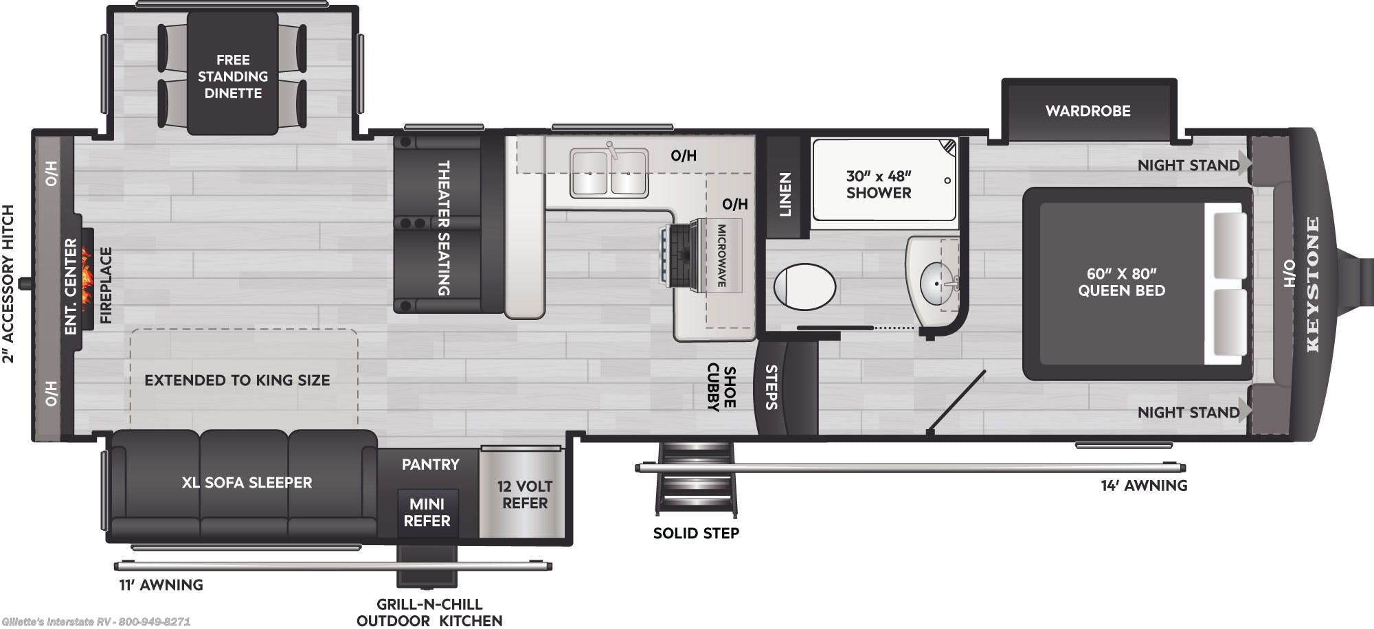 2026 Keystone Arcadia Super Lite 294SLRD - New Fifth Wheel For Sale by Gillette's Interstate RV in Haslett, Michigan