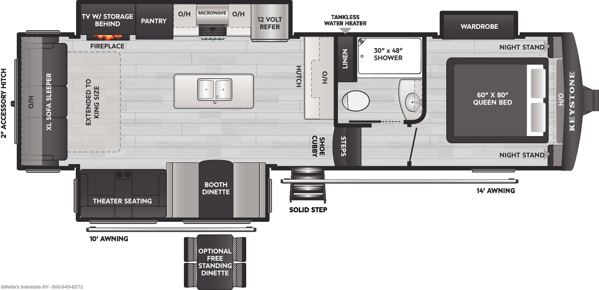2026 Keystone Arcadia Super Lite 292SLRL - New Fifth Wheel For Sale by Gillette's Interstate RV in Haslett, Michigan