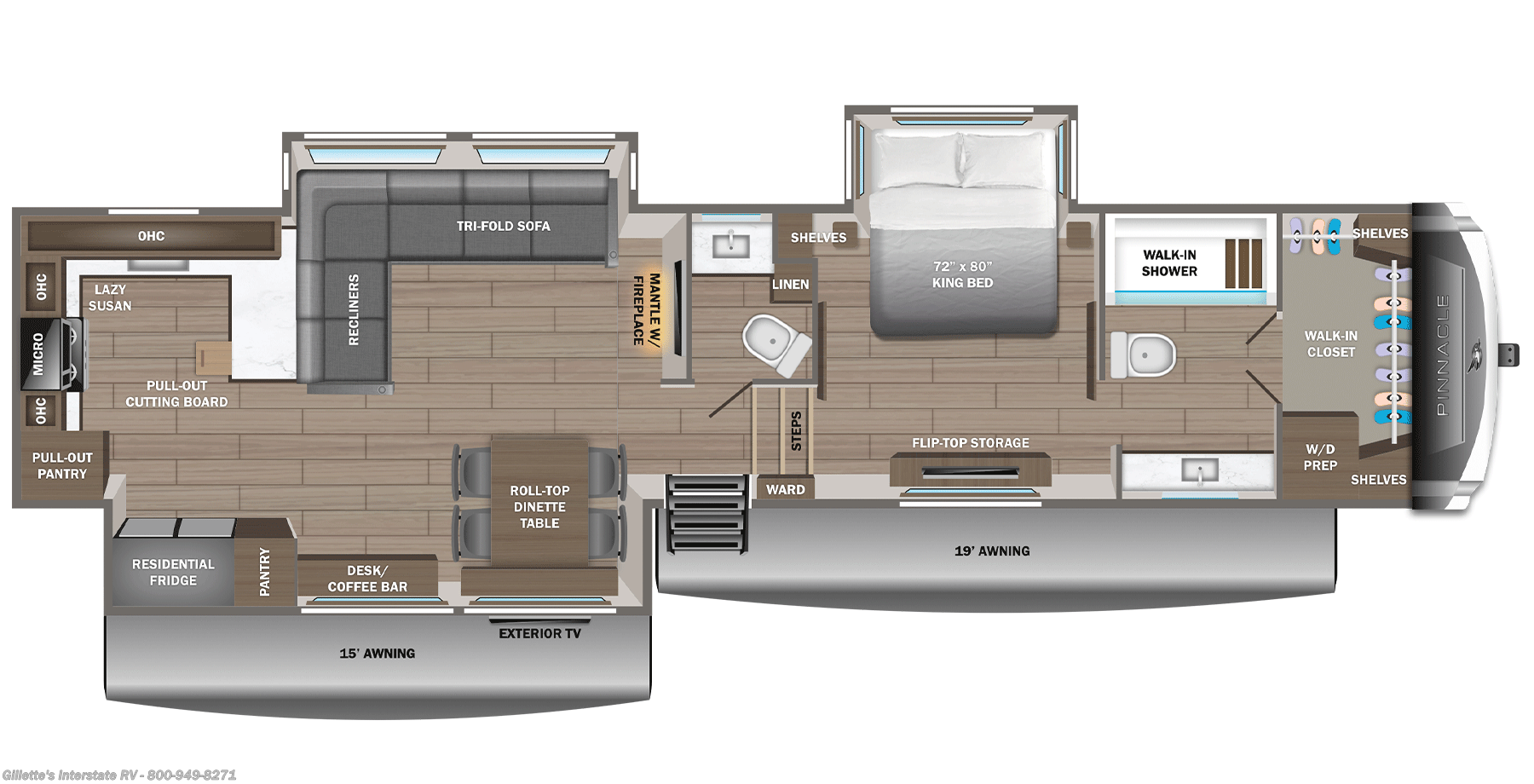 2026 Pinnacle 38FBRK by Jayco from Gillette's Interstate RV in Haslett, Michigan
