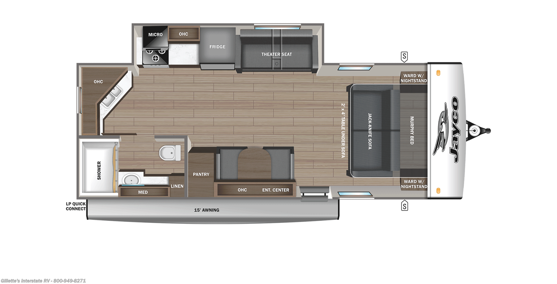 2026 Jay Feather 21MML by Jayco from Gillette's Interstate RV in Haslett, Michigan