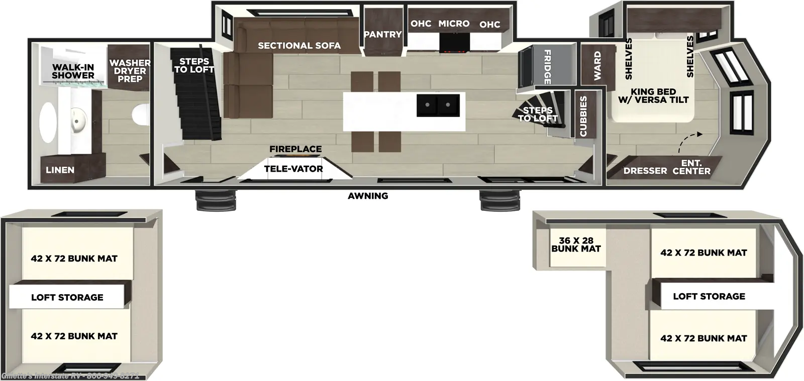 2026 Forest River Salem Villa 42ICE - New Destination Trailer For Sale by Gillette's Interstate RV in Haslett, Michigan