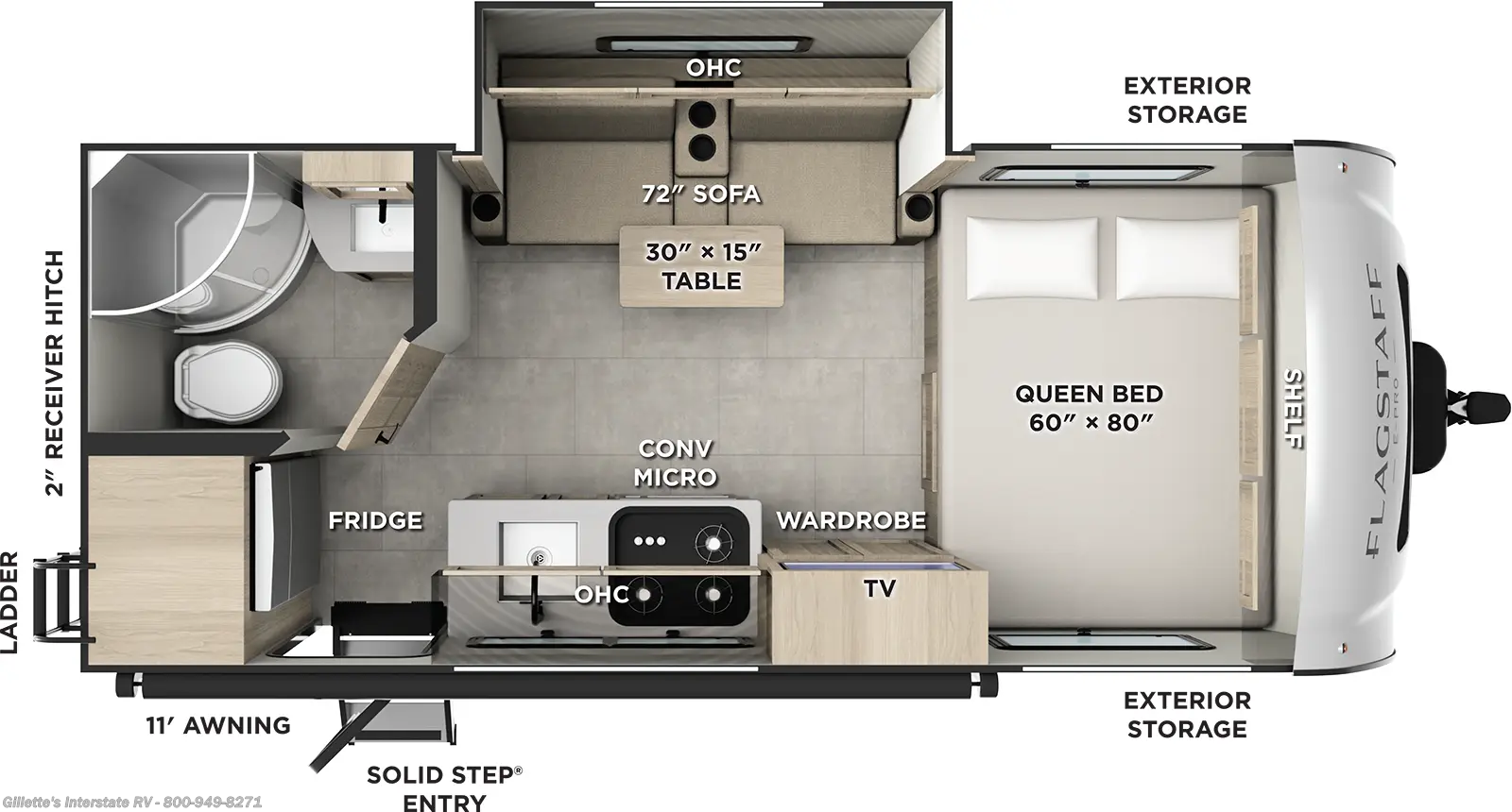 2026 Forest River Flagstaff E-Pro E19FBS - New Travel Trailer For Sale by Gillette's Interstate RV in Haslett, Michigan