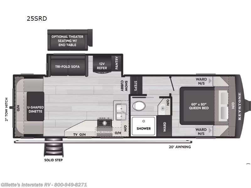 2026 Arcadia Select 25SRD by Keystone from Gillette's Interstate RV in Haslett, Michigan