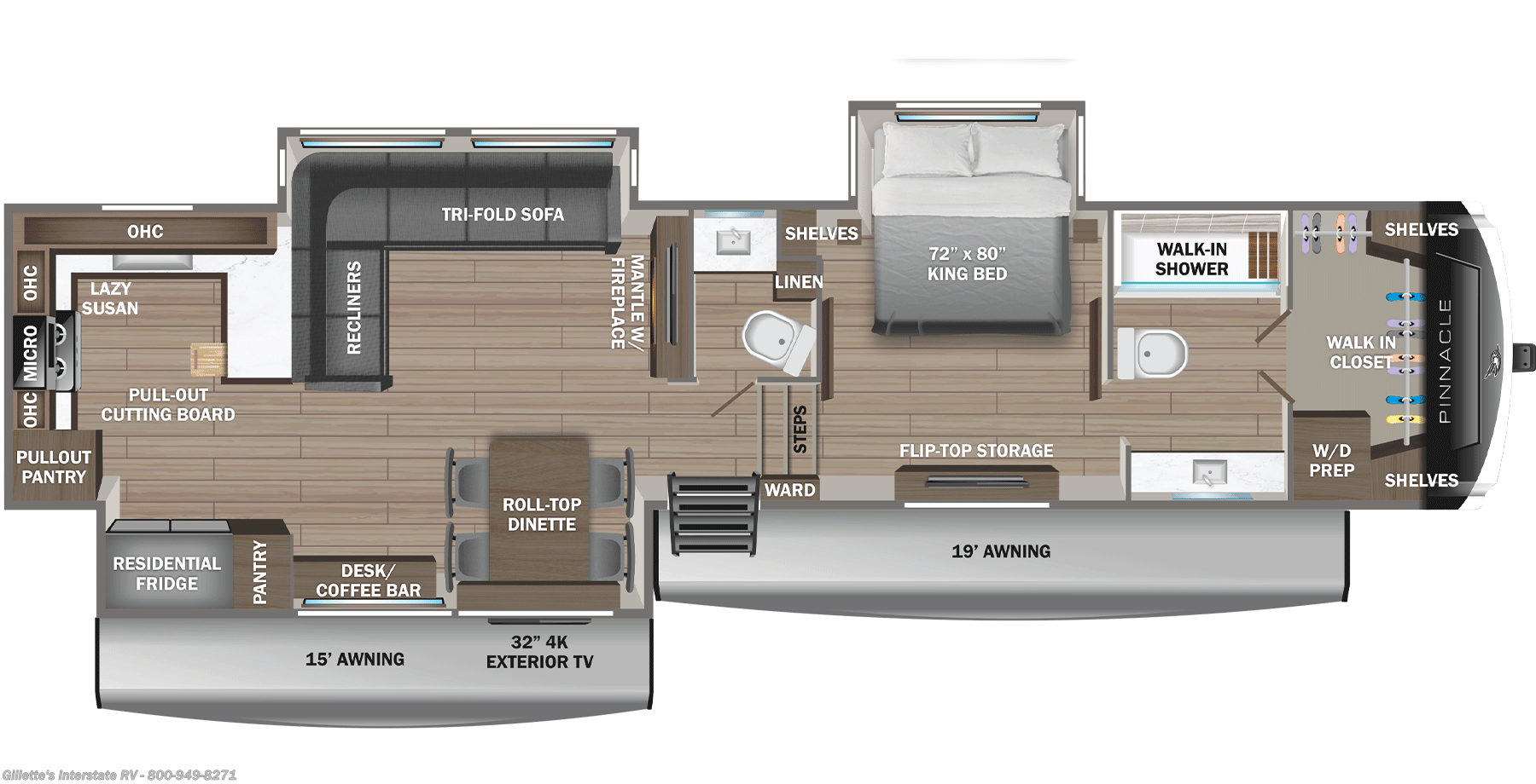 2026 Jayco Pinnacle 38FBRK - New Fifth Wheel For Sale by Gillette's Interstate RV in Haslett, Michigan
