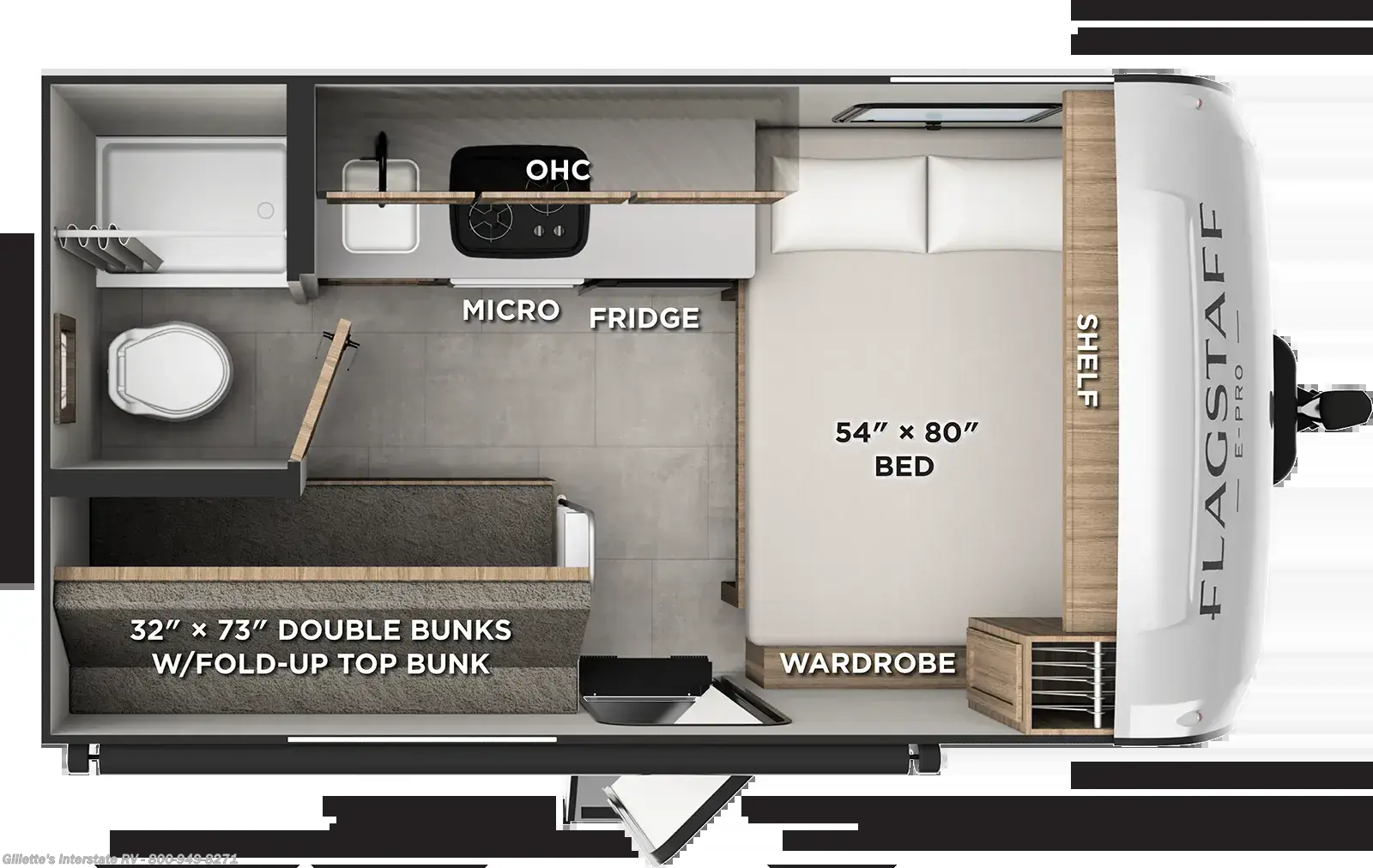 2027 Forest River Flagstaff E-Pro LE E131BLE - New Travel Trailer For Sale by Gillette's Interstate RV in Haslett, Michigan